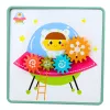 LEAN TOYS Creative Geometric Puzzle Mosaic Gears Puzzle 25 vnt.