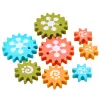 LEAN TOYS Creative Geometric Puzzle Mosaic Gears Puzzle 25 vnt.
