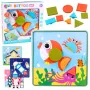 LEAN TOYS Kūrybinis geometrinis mozaikinis dėlionė, edukacinis, 35 vnt.