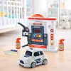 LEAN TOYS Interaktyvus policijos automobilis su degaline, šviesomis, garsais ir dūmais