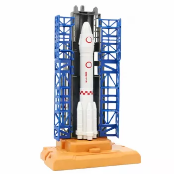 LEAN TOYS Kosmoso rinkinys Kosmonautai Paleidimo bokštas Raketa Šaudyklė Statybiniai blokeliai 300 dalių