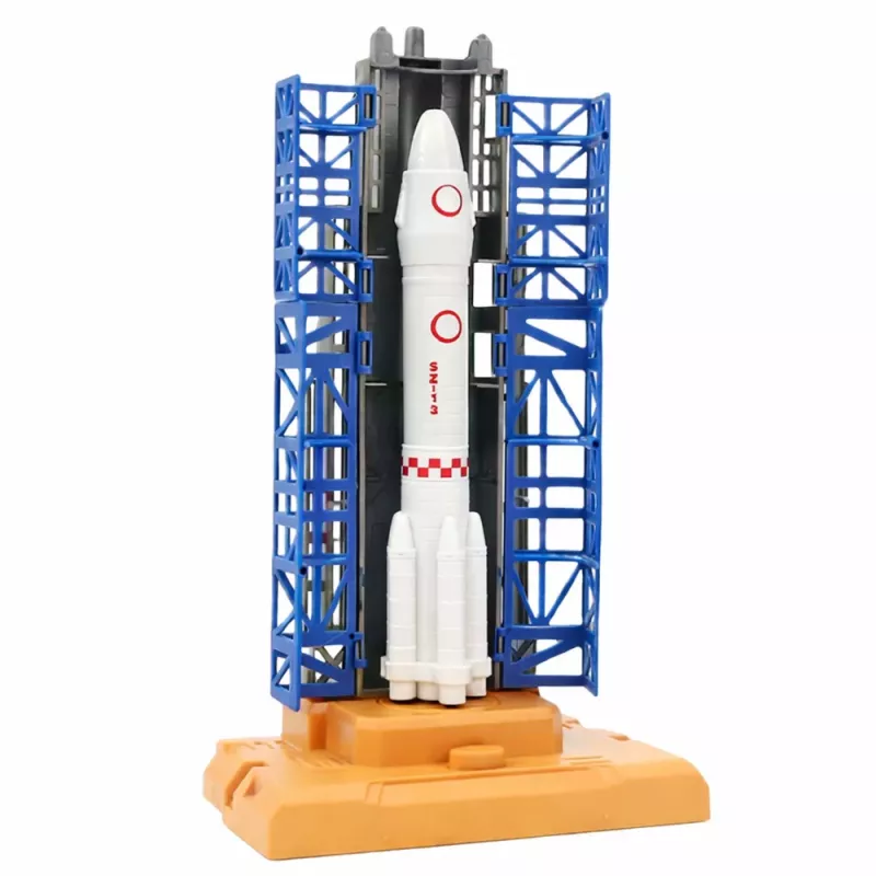 LEAN TOYS Kosmoso rinkinys Kosmonautai Paleidimo bokštas Raketa Šaudyklė Statybiniai blokeliai 300 dalių