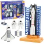LEAN TOYS Kosmoso rinkinys Kosmonautai Paleidimo bokštas Raketa Šaudyklė Statybiniai blokeliai 300 dalių