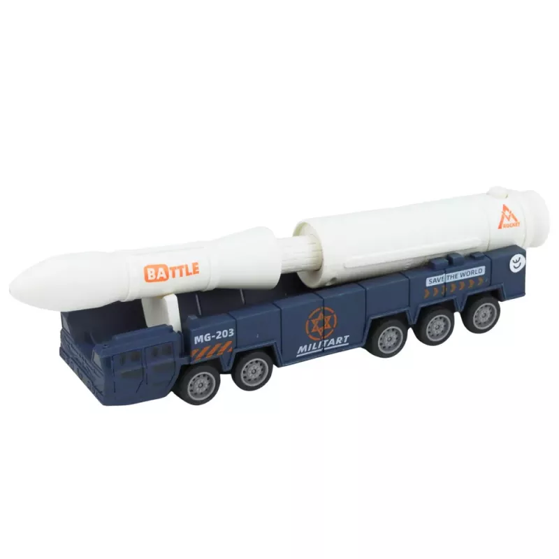 LEAN TOYS Kosmoso rinkinys Raketa Šaudyklė Palydovas Transporto priemonė
