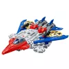 LEAN TOYS Robot Fighter Combat 2 in 1 Lights Sounds Red-Blue 29 pcs.