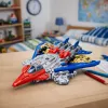 LEAN TOYS Robot Fighter Combat 2 in 1 Lights Sounds Red-Blue 29 pcs.