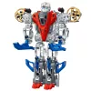 LEAN TOYS Robot Fighter Combat 2 in 1 Lights Sounds Red-Blue 29 pcs.
