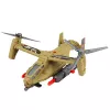 LEAN TOYS Karinis rinkinys: armijos sraigtasparnis, tankas, oro pagalvės laivas, kareivis, bazė