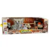 LEAN TOYS Karinis rinkinys: armijos sraigtasparnis, tankas, oro pagalvės laivas, kareivis, bazė