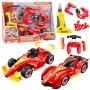 LEAN TOYS Automobilių derinimo rinkinys Car Racer su atsuktuvu ir šviesomis