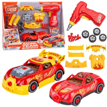 LEAN TOYS automobilių derinimo rinkinys automobilinis atsuktuvas su šviesomis