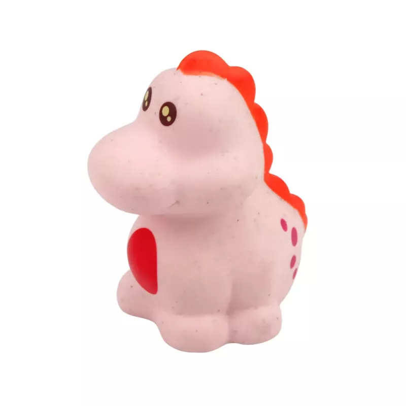 LEAN TOYS Edukacinių guminių dinozaurų rinkinys maudynėms, pasteliniai žaidimai, 6 vnt.
