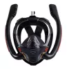 LEAN TOYS Full Face AntiFog DryTop Snorkeling Diving Mask Black L/XL