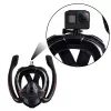 LEAN TOYS Full Face AntiFog DryTop Snorkeling Diving Mask Black L/XL