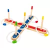 LEAN TOYS Medinis žiedų mėtymo įgūdžių žaidimas šeimai su taškais