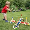 LEAN TOYS Medinis žiedų mėtymo įgūdžių žaidimas šeimai su taškais