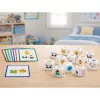 LEAN TOYS Edukacinis žaidimas vaikams Derink gyvūnus Mediniai kauliukai ir kortelės