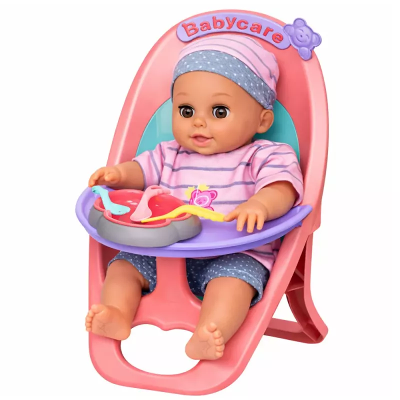 LEAN TOYS Baby Doll Peeing, Babbles, Cries, Speaks 12 Sounds, Accessories, Chair