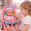 LEAN TOYS Baby Doll Peeing, Babbles, Cries, Speaks 12 Sounds, Accessories, Chair