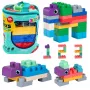 LEAN TOYS Minkšti sensoriniai konstravimo blokeliai maišelyje vaikams, spalvoti, 30 vnt.