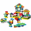 LEAN TOYS Minkšti sensoriniai silikoniniai konstravimo blokeliai Animal House 151 vnt.