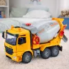 LEAN TOYS Statybinis sunkvežimis Betono maišyklė Sukamasis būgnas Šviesos Garsai