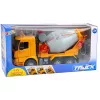 LEAN TOYS Statybinis sunkvežimis Betono maišyklė Sukamasis būgnas Šviesos Garsai