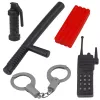 LEAN TOYS Policijos rinkinys: liemenė, šautuvas, kaukė, racija, aksesuarai