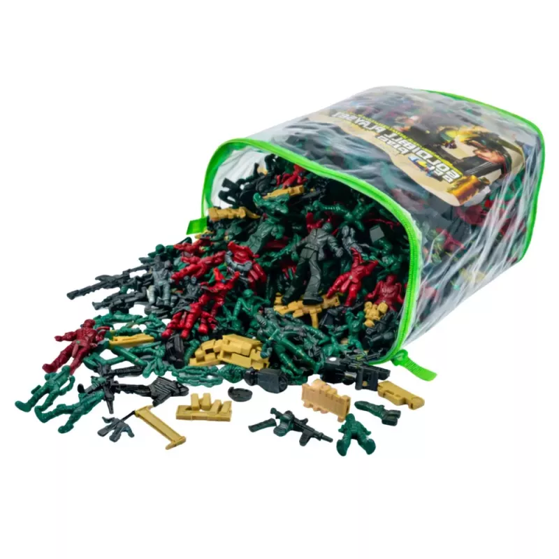 LEAN TOYS Military Base Figures Soldiers Vehicles Large Military Set 300 pcs.