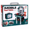 LEAN TOYS DIY rinkinys 2-in-1 Įrankių stalas Lagaminas Dirbtuvės Atsuktuvas 78 vnt.