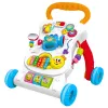 LEAN TOYS Stūmiamas vaikštynė su edukaciniu muzikiniu skydeliu 3v1 Garsai