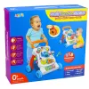 LEAN TOYS Stūmiamas vaikštynė su edukaciniu muzikiniu skydeliu 3v1 Garsai