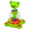 LEAN TOYS Interaktyvus varlytės suktukas su besisukančiais rutuliais kūdikiams