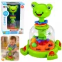 LEAN TOYS Interaktyvus varlytės suktukas su besisukančiais rutuliais kūdikiams