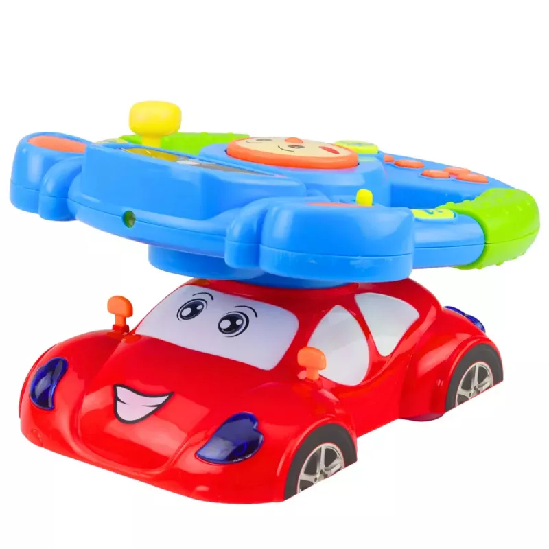 LEAN TOYS Educational Interactive Musical Steering Wheel Simulator with Projector