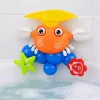 LEAN TOYS Crab Bath Set Fountain Interactive Toy with Suction Cups
