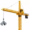 LEAN TOYS Nuotolinio valdymo statybinis kranas RC laidinis 360° sukimasis 71 cm