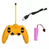 LEAN TOYS Nuotolinio valdymo statybinis kranas RC laidinis 360° sukimasis 71 cm