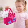 LEAN TOYS Minkštas žaislas Vienaragis maišelyje, Baltas, 25 cm