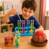 LEAN TOYS Little Chemist's 14-in-1 Eksperimentinis Lavinamasis Rinkinys Ugnikalnių Eksperimentai