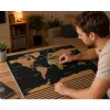 LEAN World Map Scratch Poster for Travelers 82 x 59 cm