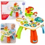 LEAN TOYS Edukacinis stalas su interaktyviu pianinu, kamuoliukų čiuožykla ir judančiais elementais