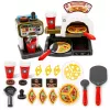 LEAN TOYS Pizzeria rinkinys su picos krosnele, kavos aparatu ir aksesuarais