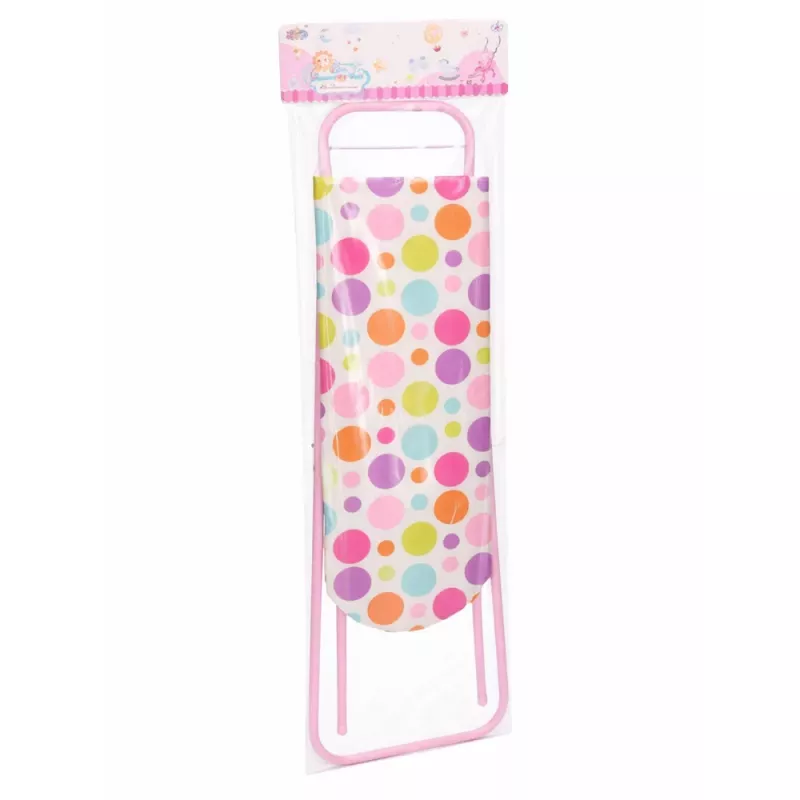 LEAN TOYS Sulankstoma metalinė vaikiška lyginimo lenta su taškeliais 61 cm