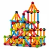 LEAN TOYS Magnetinių konstrukcinių pagaliukų rinkinys Kūrybingas Spalvingas 166 vnt.