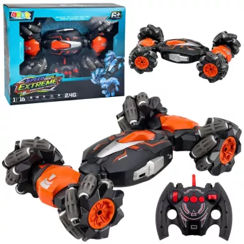 LEAN TOYS RC automobilis nuotoliniu valdymu Drift Akrobatika Sukimas Oranžinis 1:16