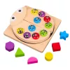 LEAN TOYS Wooden Ladybug Catching Game Educational Puzzle Ladybug Sorter