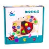 LEAN TOYS Wooden Ladybug Catching Game Educational Puzzle Ladybug Sorter