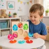 LEAN TOYS Wooden Puzzle Dinosaurs in Eggs Educational Memory Game