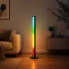 LEAN RGB LED kampinė grindinė lempa su muzikos režimu, nuotolinio valdymo pulteliu ir programėle, 90 cm